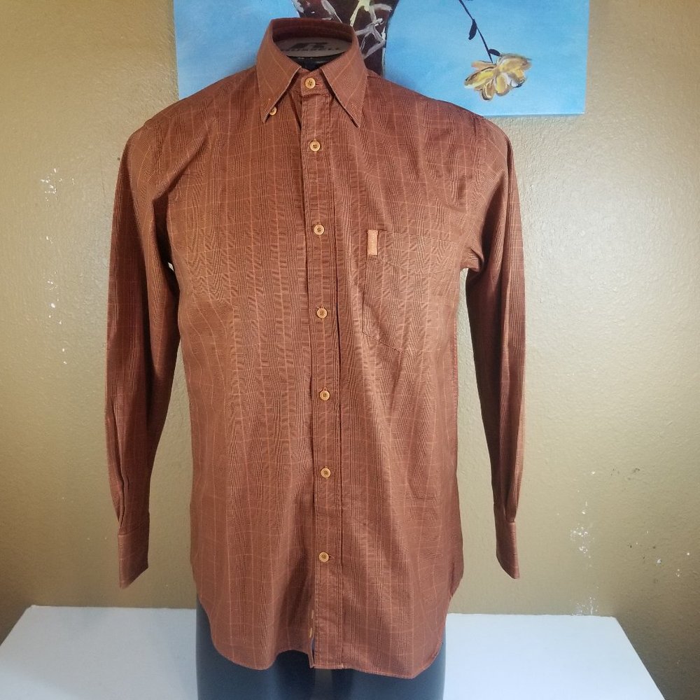 Paul Shark Plaids Men Dress Casual Shirt Size 38